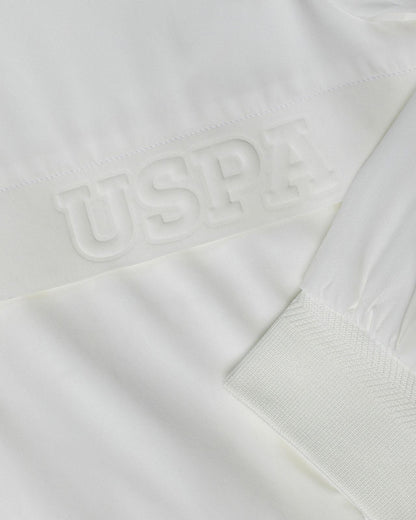 USPA Men's Technical Zip Jacket White