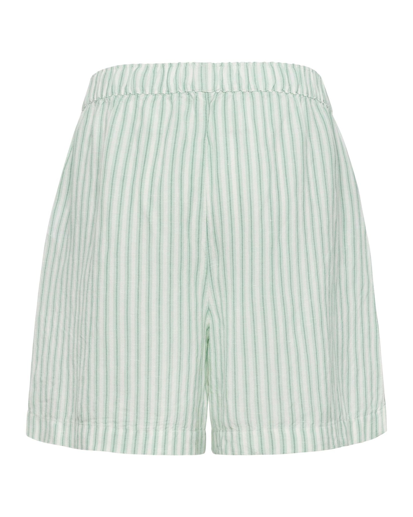 USPA Women's Striped Boxer Short Jade