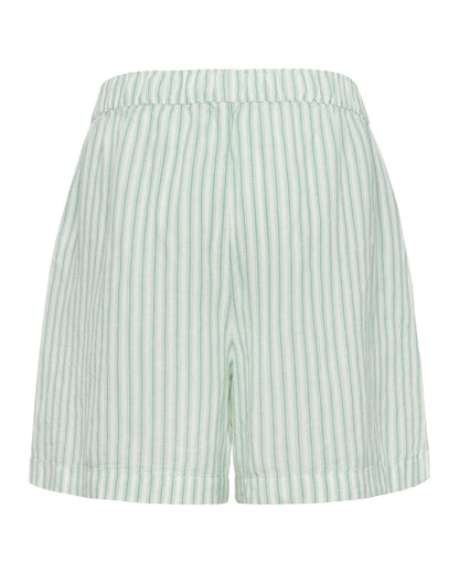 USPA Women's Striped Boxer Short Jade