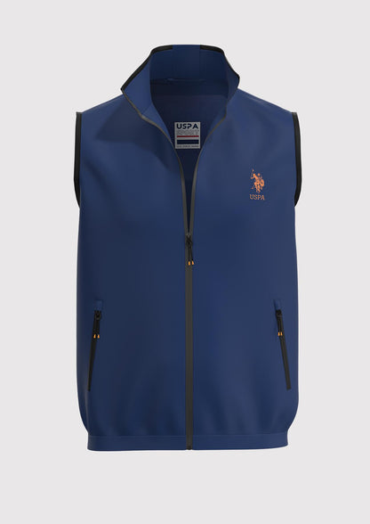 USPA Sport Men's Technical Stretch Vest Navy
