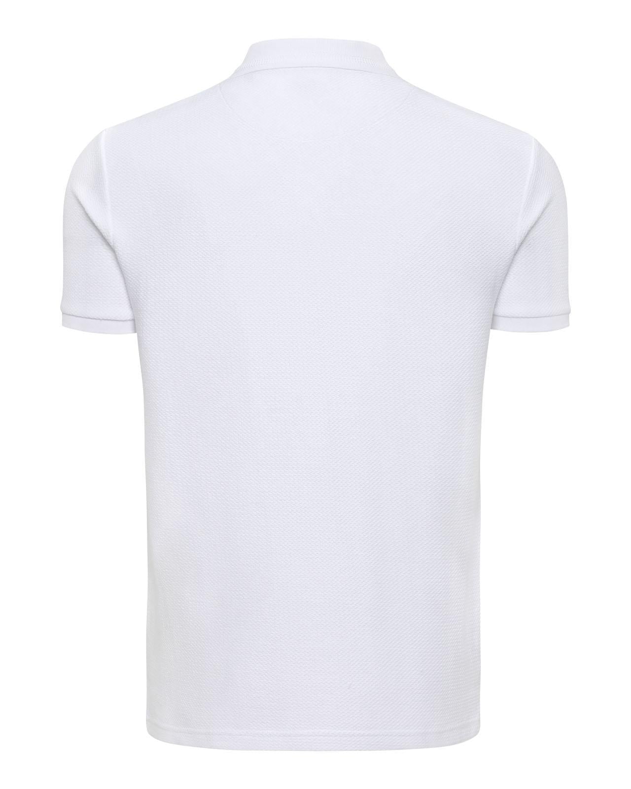 USPA Men's Textured DHM Polo Bright White