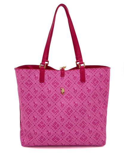 USPA Malibu Reversible Large Tote Bag Fuchsia