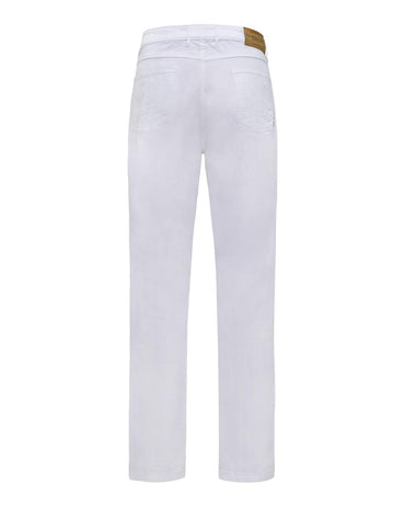 USPA Men's 5-Pocket Stretch Twill Overdyed Pant White