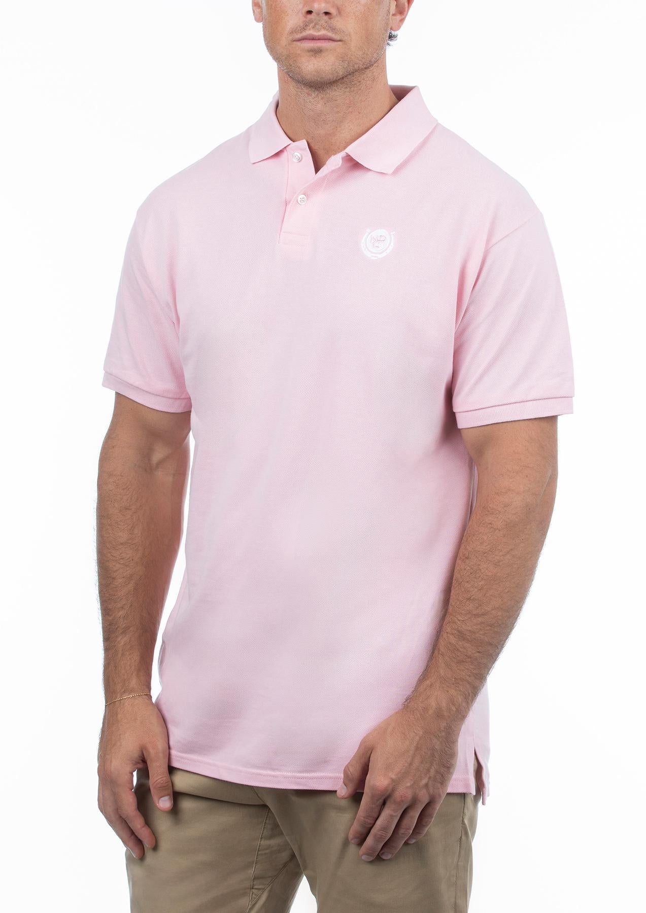 NPC Men's Pique Polo Pink