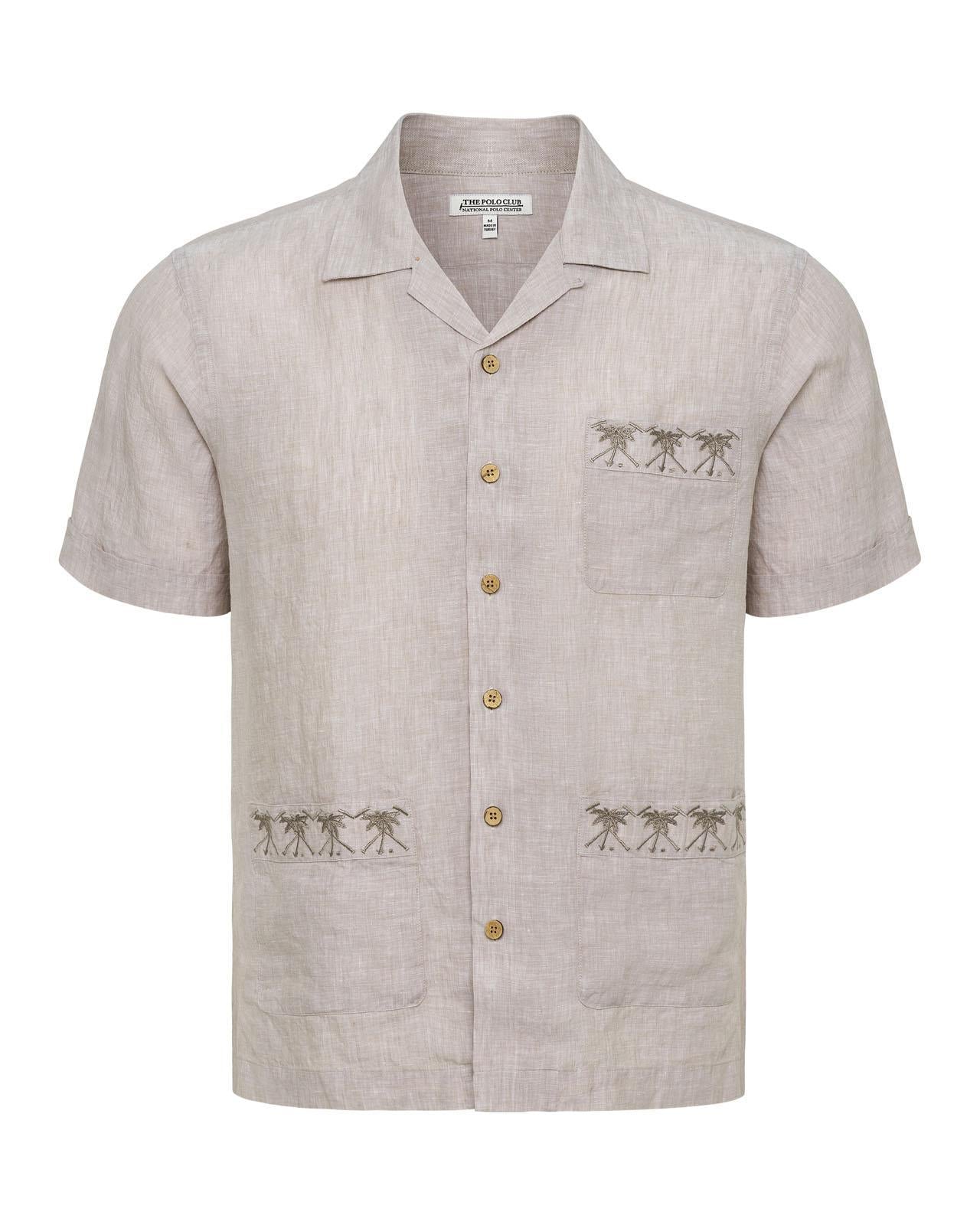 The Polo Club Men's Cabana Shirt Natural