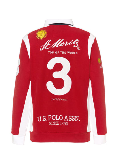 USPA x St. Moritz Snow Polo Team Jersey Red