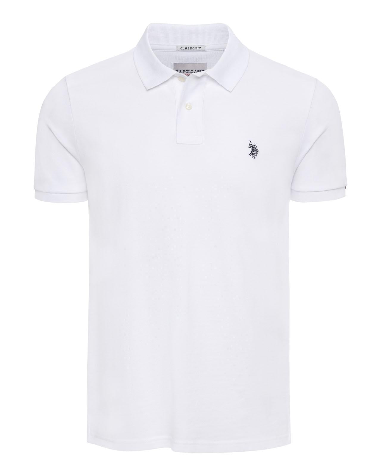 USPA Men's DHM Pique Polo White
