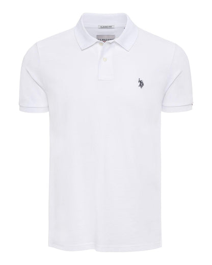 USPA Men's DHM Pique Polo White