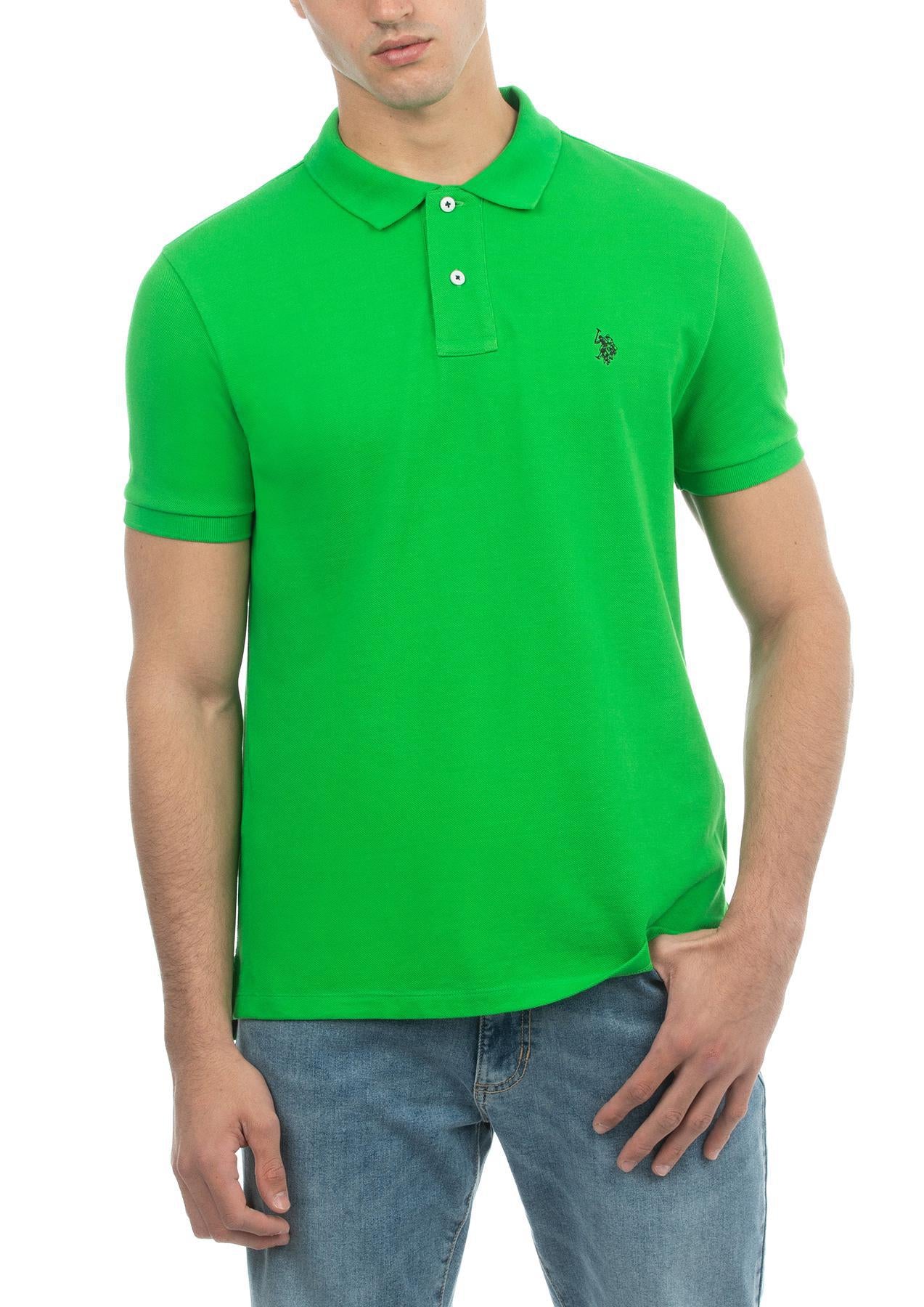 USPA Men's Life Short Sleeve Polo Green