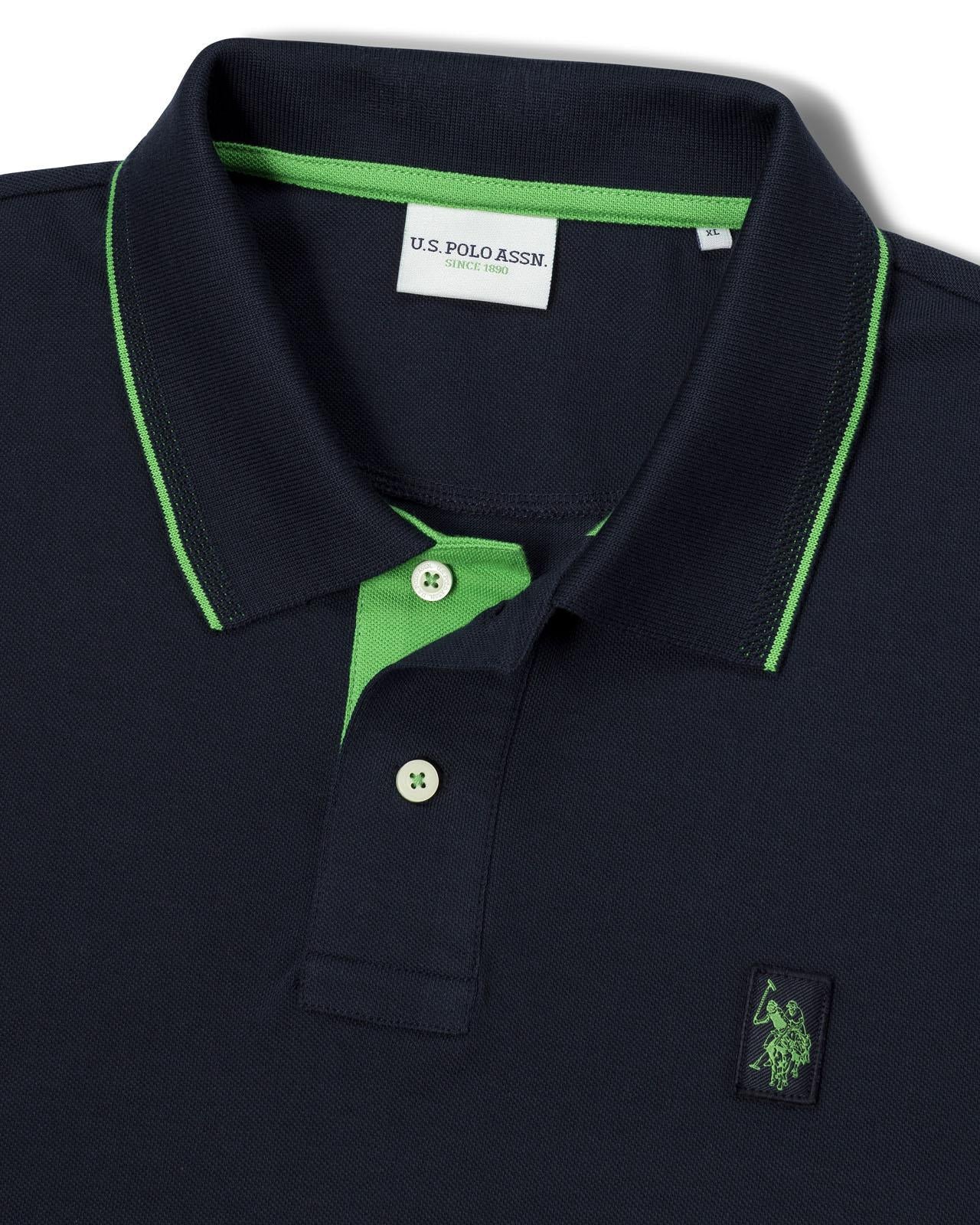 USPA Men's SS Life Polo Navy