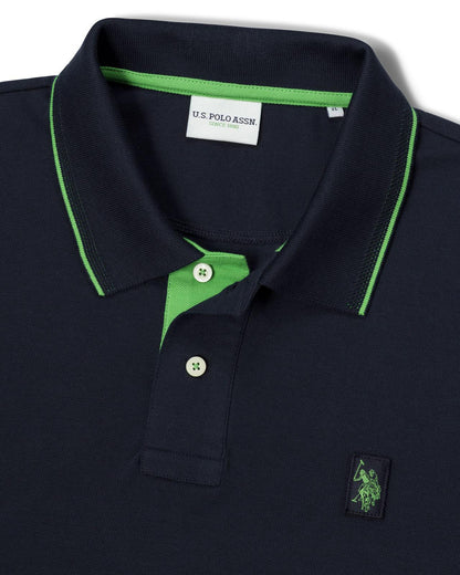 USPA Men's SS Life Polo Navy