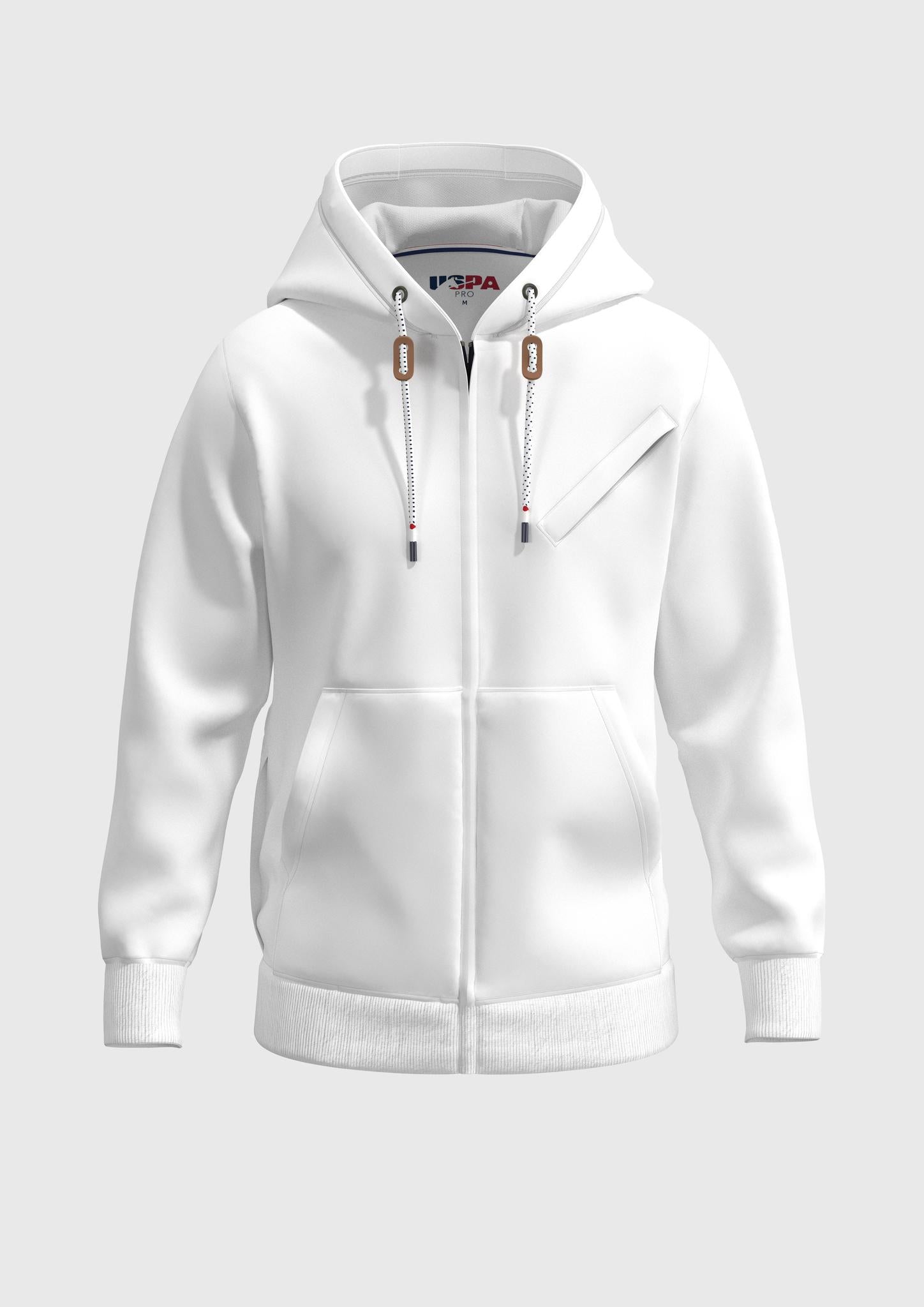 USPA Pro Performance Hoodie White