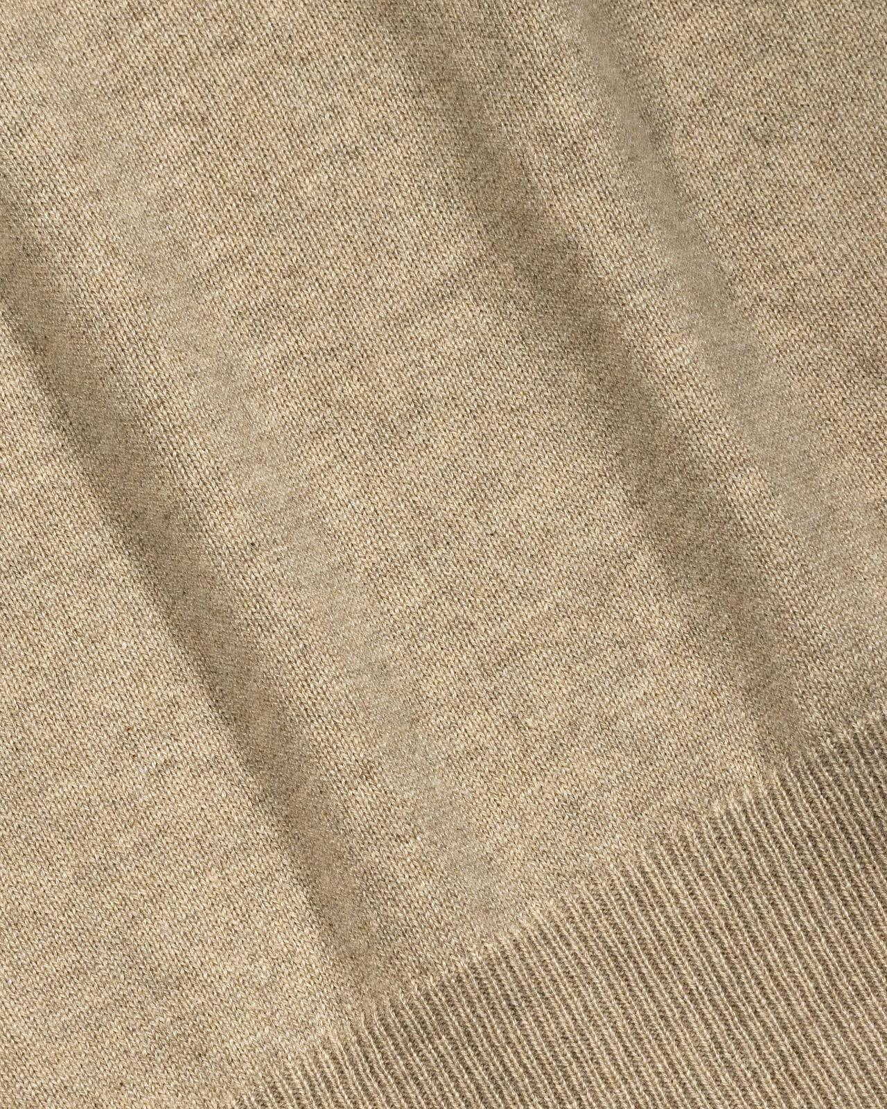 Men's Cashmere Quarter Zip Pullover Linen