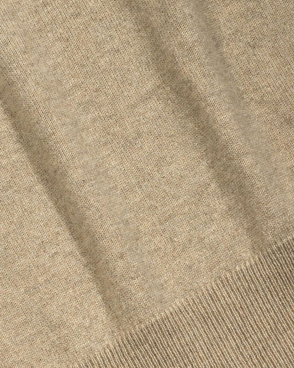 Men's Cashmere Quarter Zip Pullover Linen