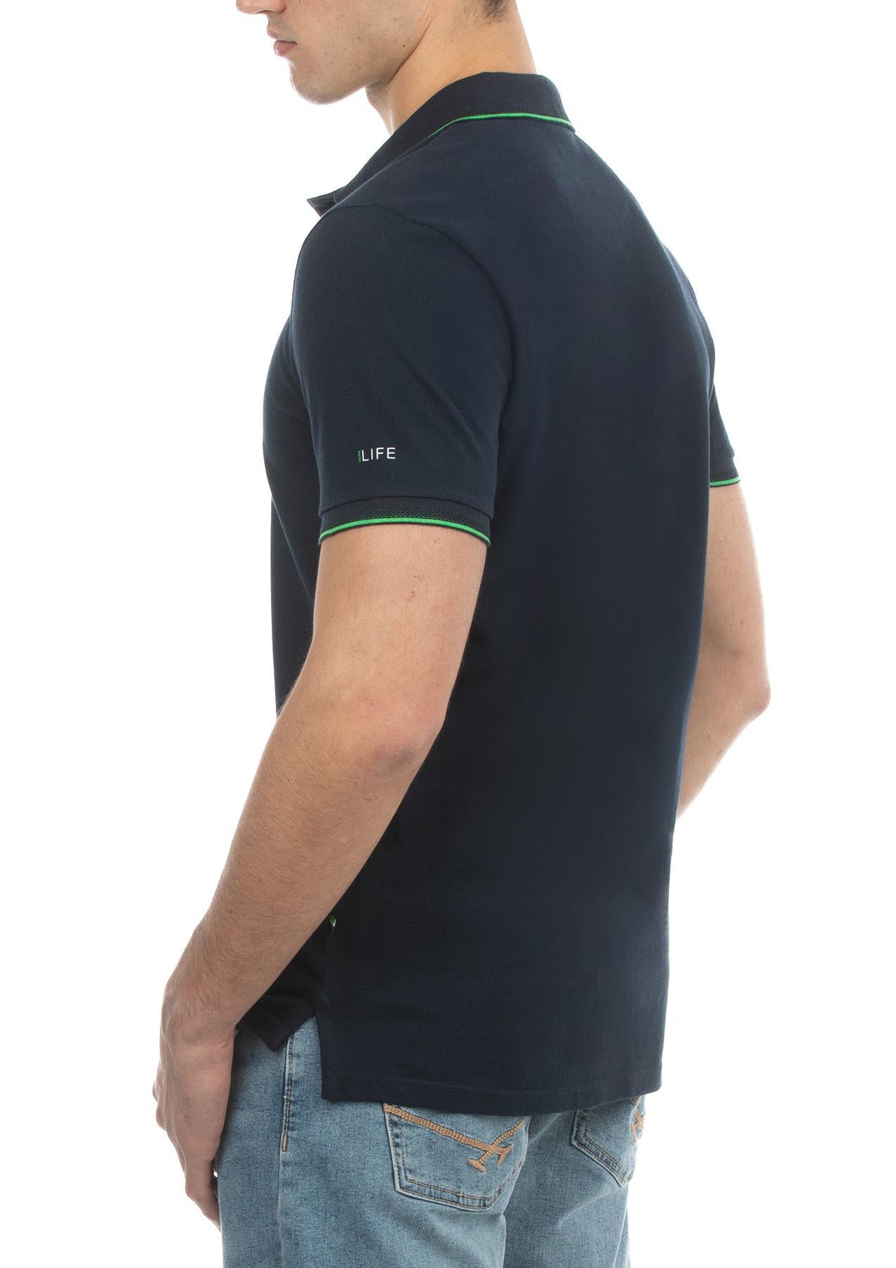 USPA Life Men's Short Sleeve Polo Navy