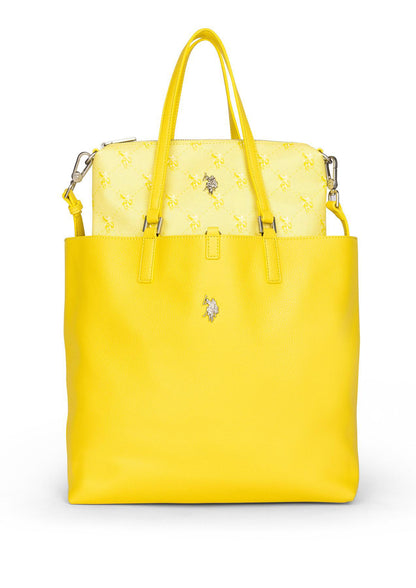 USPA Malibu Reversible Large Tote Bag Lemon