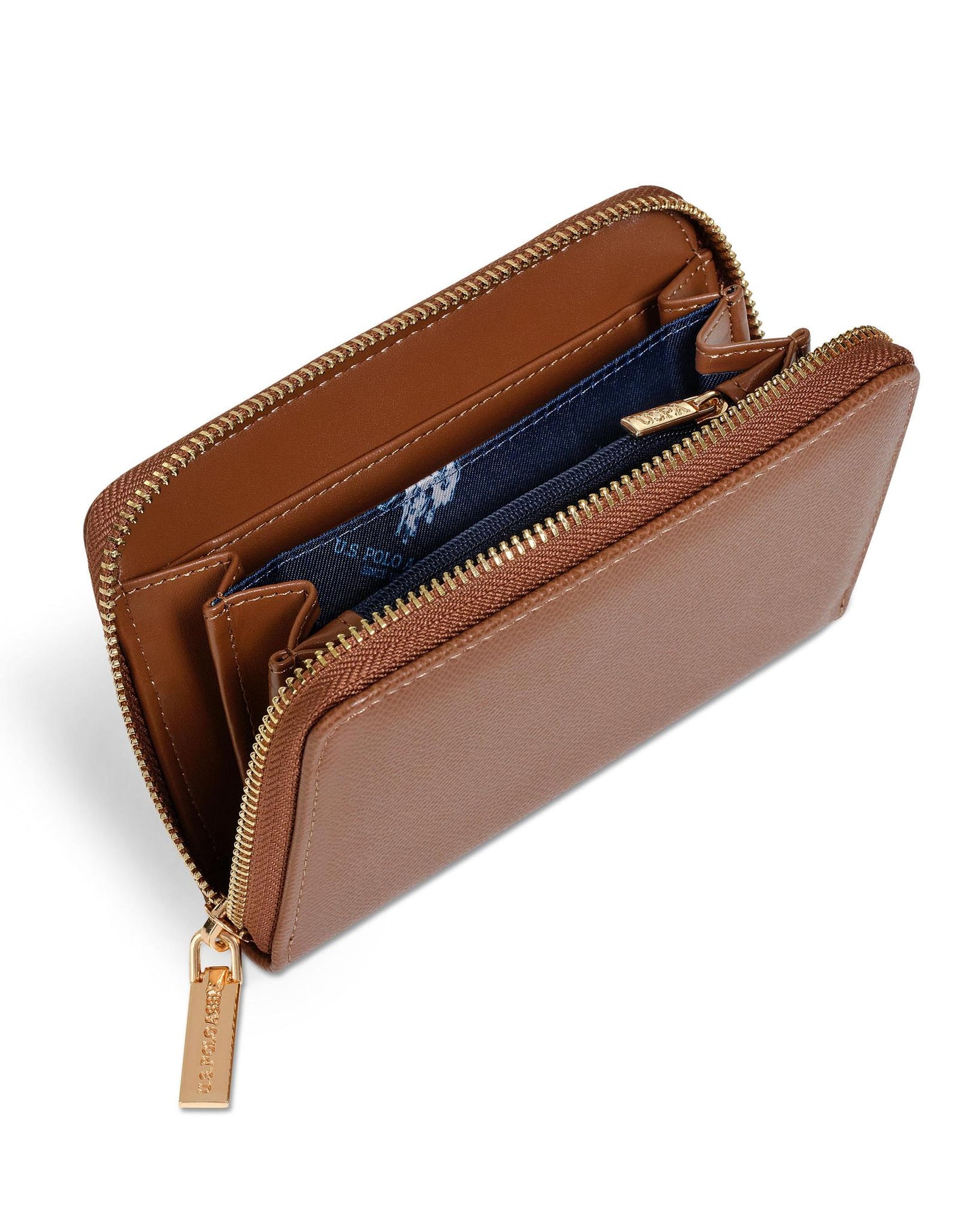 USPA Zip Wallet Brown
