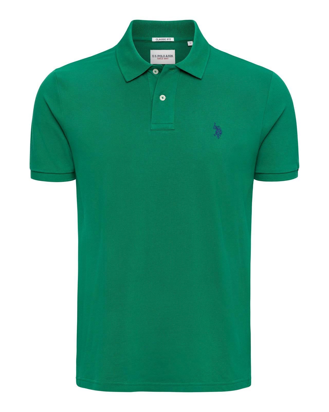 USPA Men's DHM Pique Polo Lush Meadow