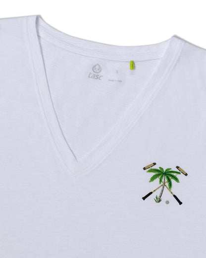 The Polo Club Women's V-Neck White