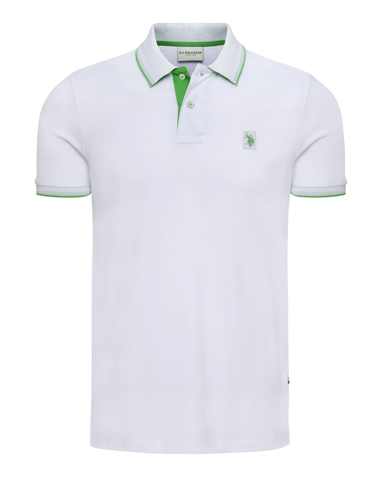 USPA Men's SS Life Polo White
