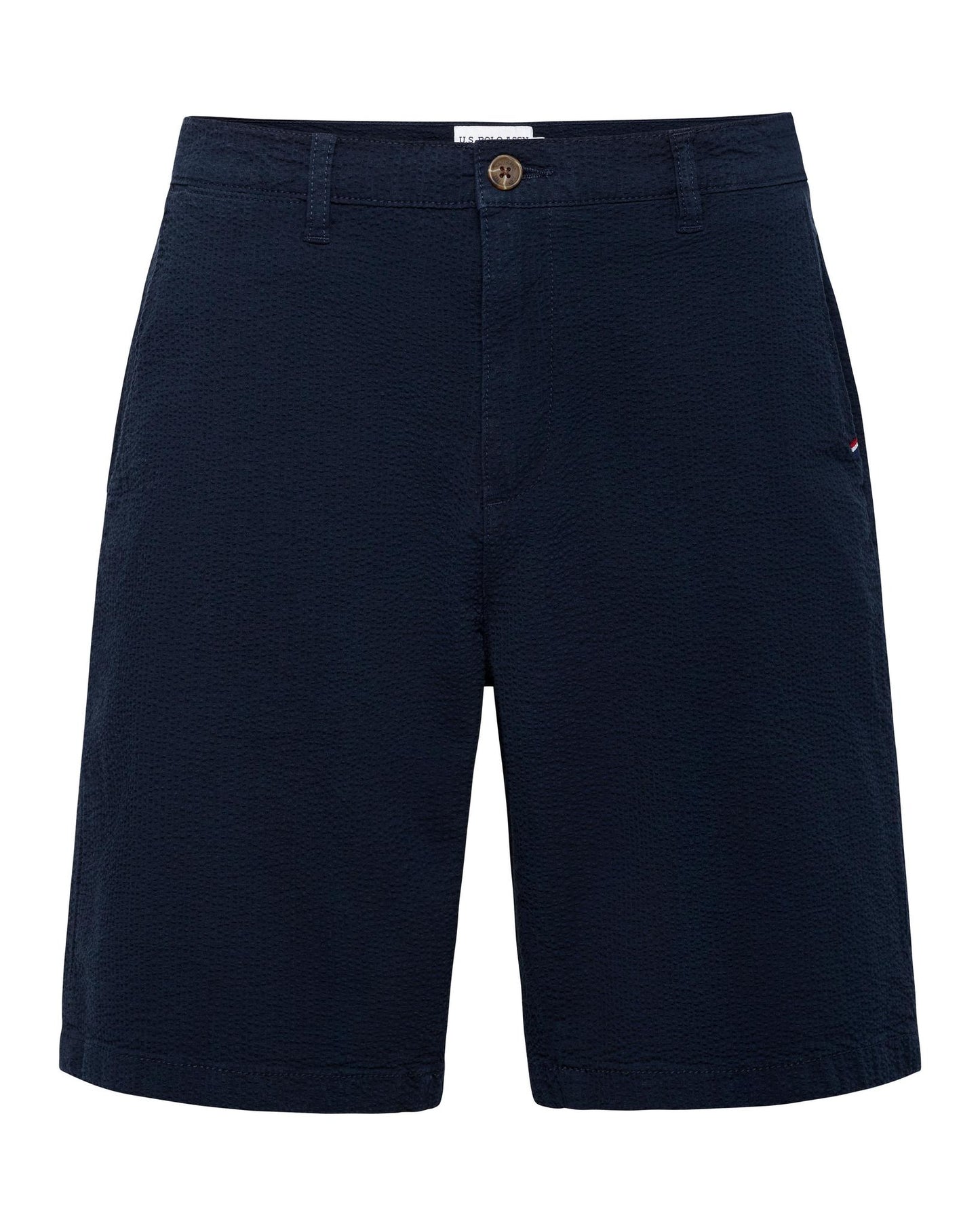 USPA Men's Seersucker Chino Short Sapphire Navy