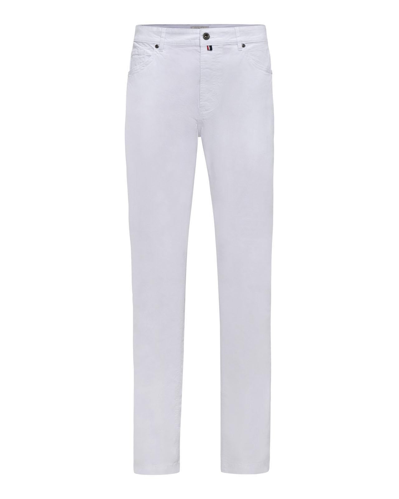 USPA Men's 5-Pocket Stretch Twill Overdyed Pant White