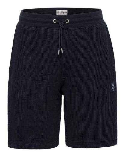 USPA Men's Waffle Short Dark Sapphire Navy/Moonlight Blue