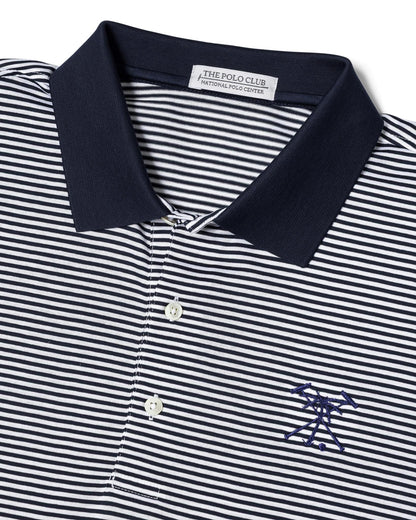 The Polo Club Men's Fine Mercerized Cotton Polo in Navy/White