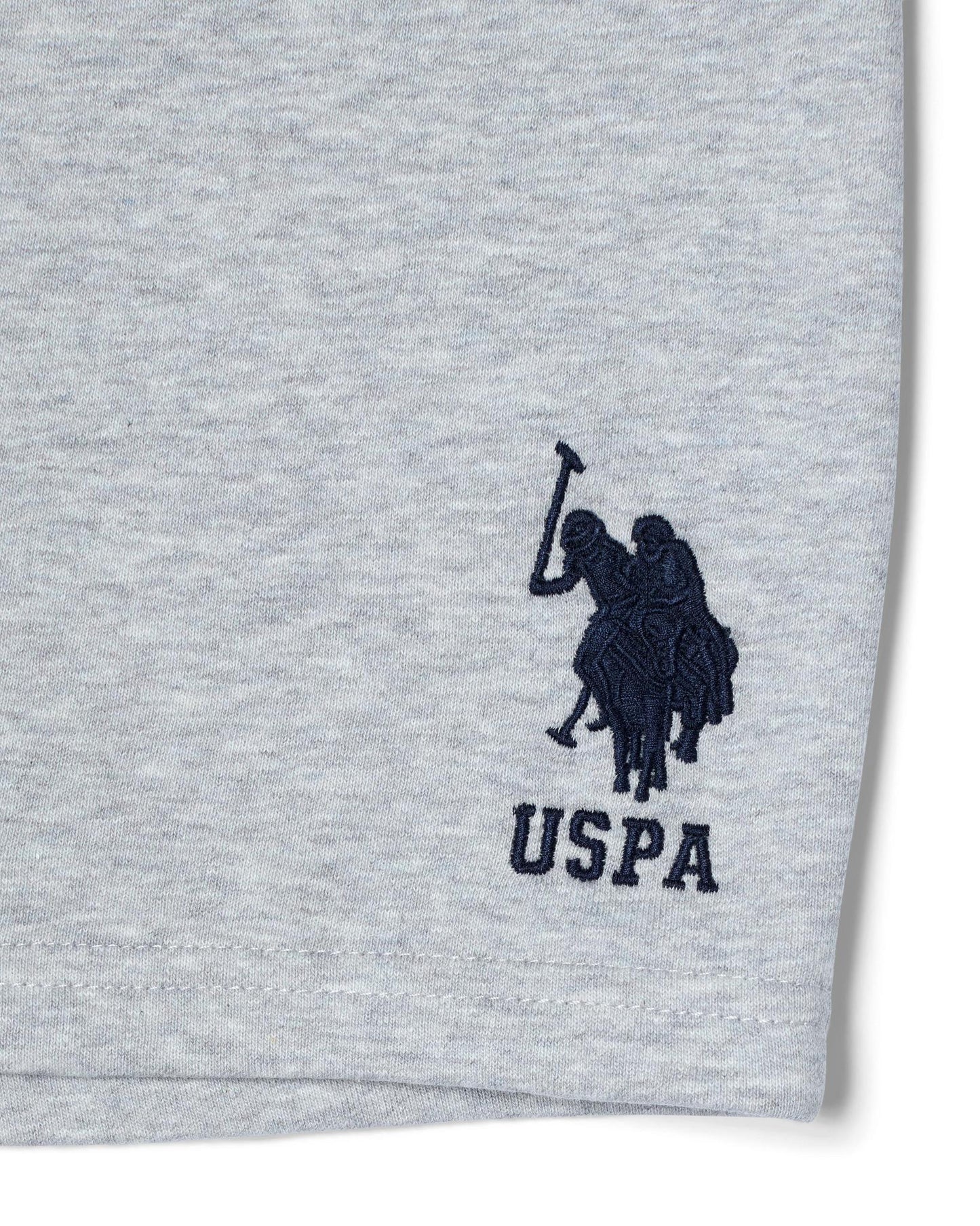 USPA Men's Player 3 Sweat Short Grey Marl