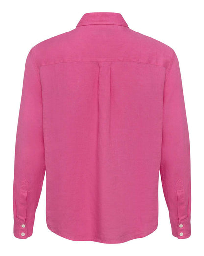 The Polo Club Women's Longsleeve Linen Shirt Rose