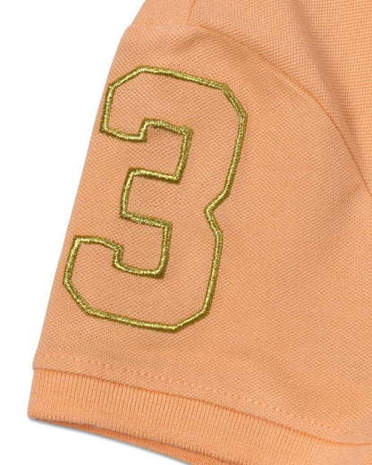 USPA Women's Gold Player 3 Polo Peach Nectar