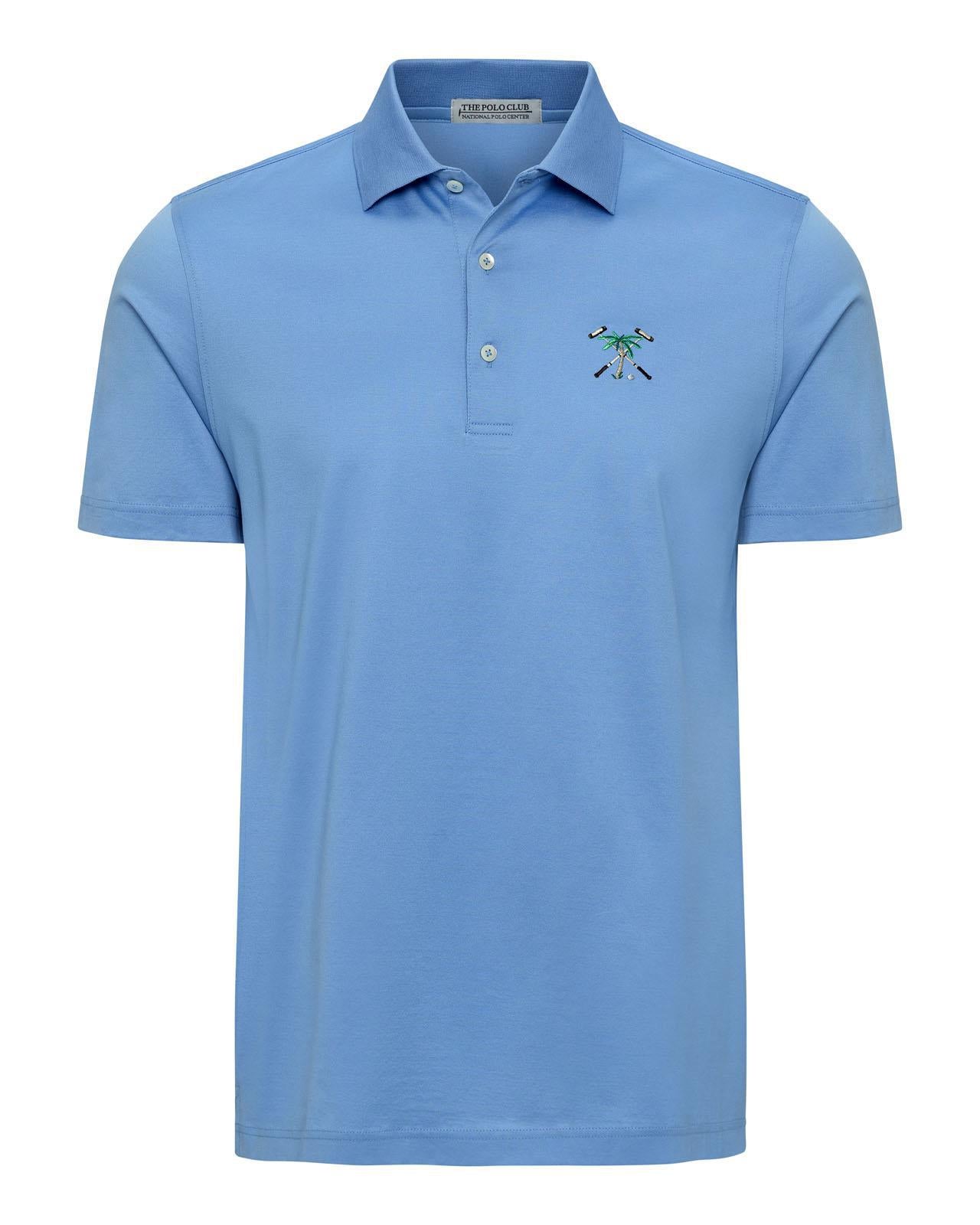 The Polo Club Men's Fine Mercerized Cotton Polo Mist w/ Multi