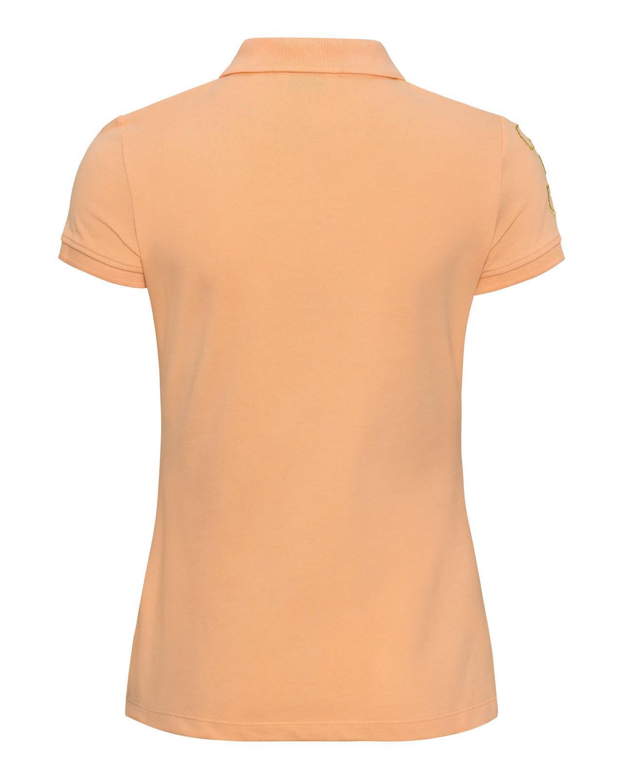 USPA Women's Gold Player 3 Polo Peach Nectar