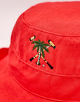 Cotton Bucket Hat Coral