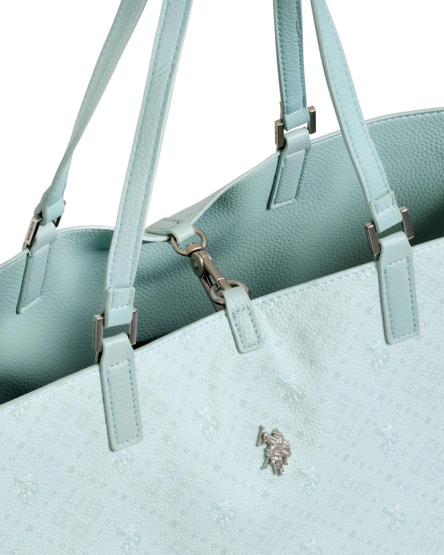 USPA Malibu Reversible Large Tote Bag Aqua Green