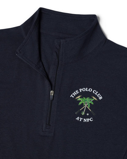 The Polo Club Women's Quarter Zip Pullover Navy