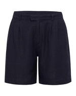 USPA Women's Linen Pleated Short Navy