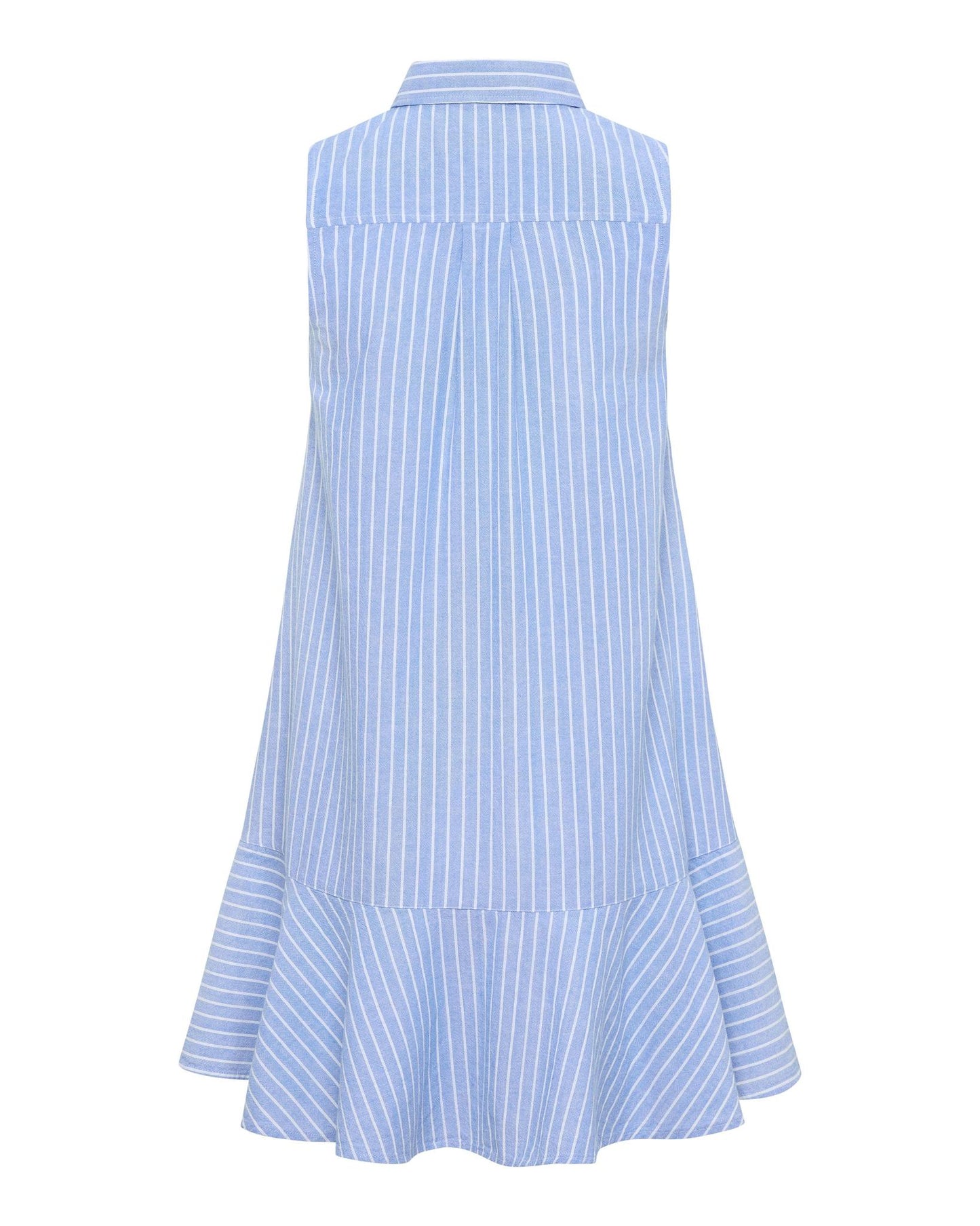 The Polo Club Women's Sleeveless Striped Linen Dress Blue