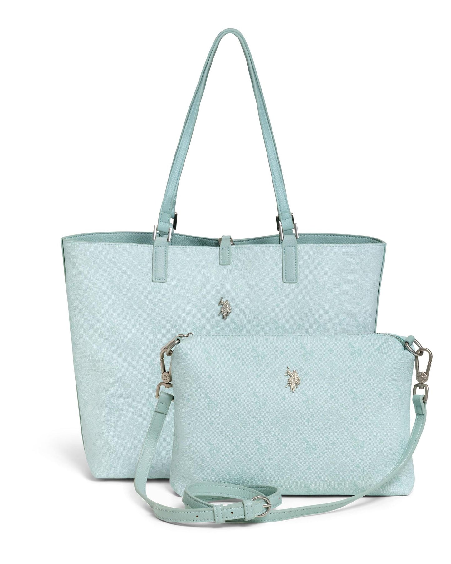 USPA Malibu Reversible Large Tote Bag Aqua Green