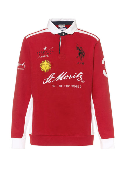 USPA x St. Moritz Snow Polo Team Jersey Red
