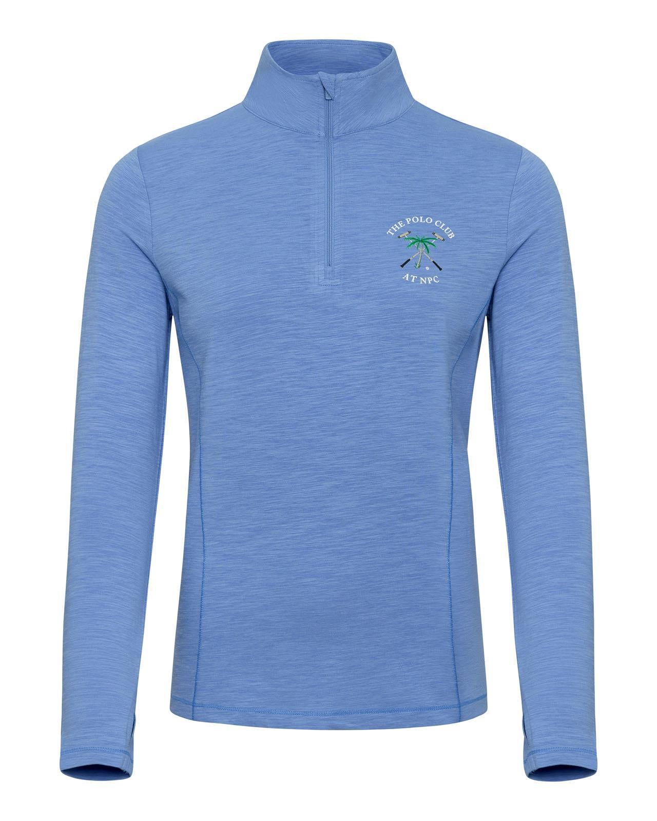 Women's Quarter Zip Pullover Blue Topaz