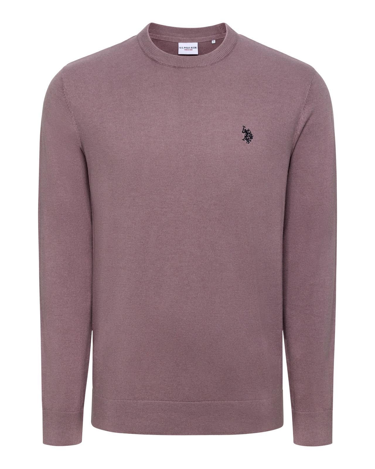 USPA Men's Lightweight Crew Neck Vintage Elderberry