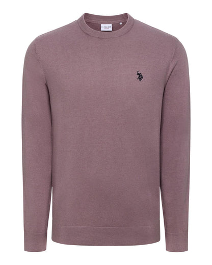 USPA Men's Lightweight Crew Neck Vintage Elderberry