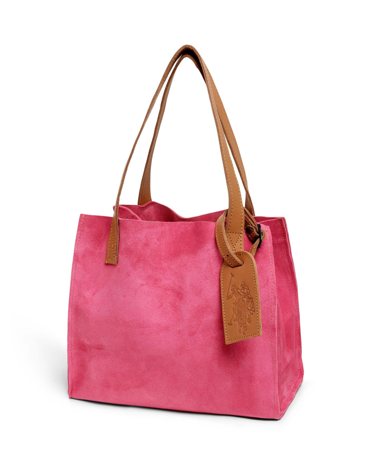 USPA Argentine Leather Handbag Red/Coral