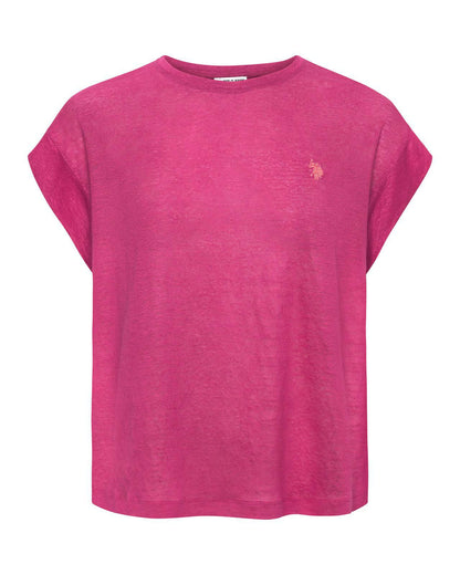 USPA Women's Mimi-Over T-Shirt Pink