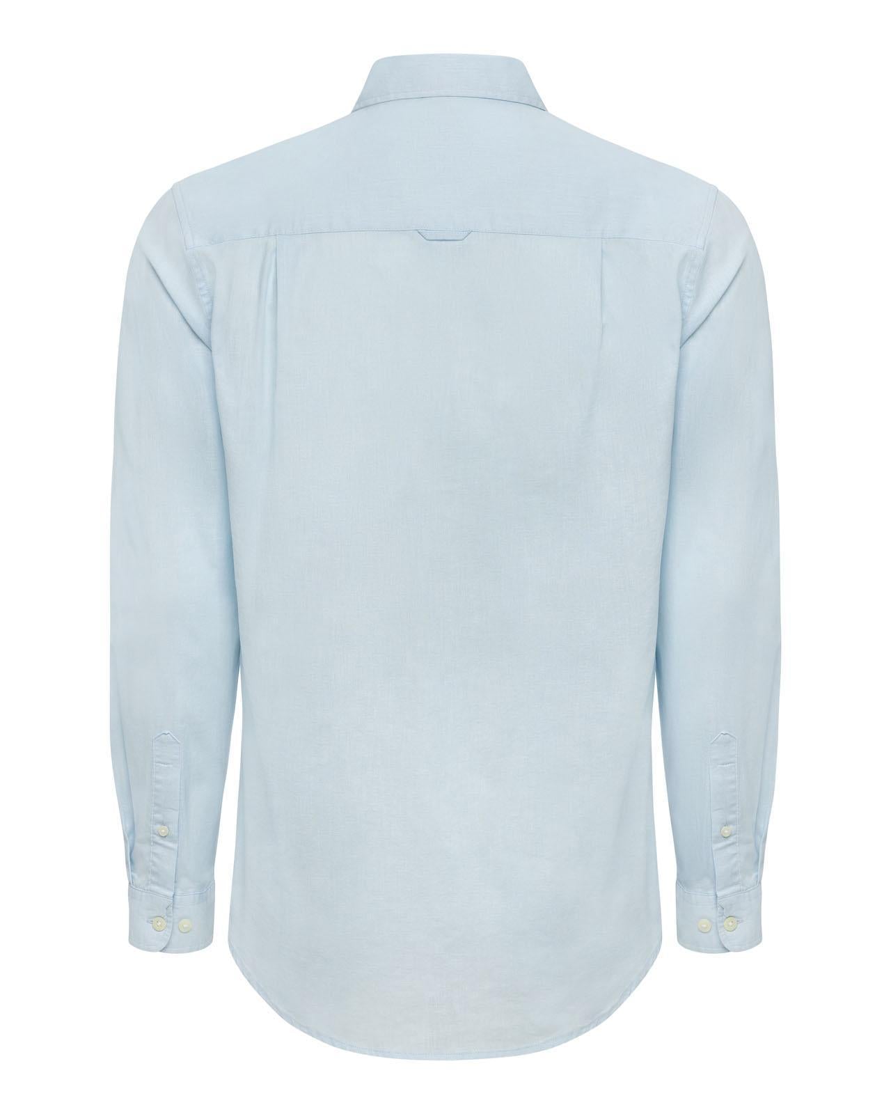 USPA Men's Linen Blend LS Shirt Ice Water