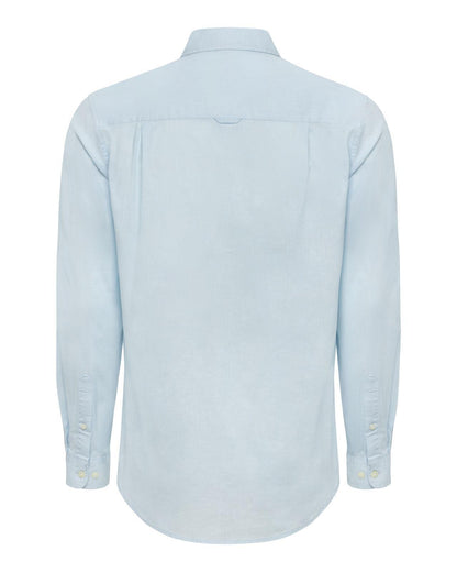 USPA Men's Linen Blend LS Shirt Ice Water