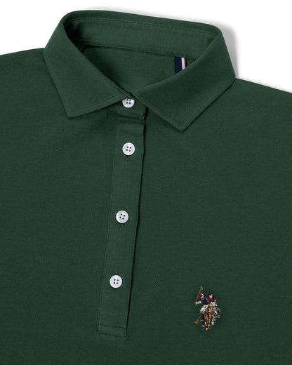 USPA Women's Pique Polo Green