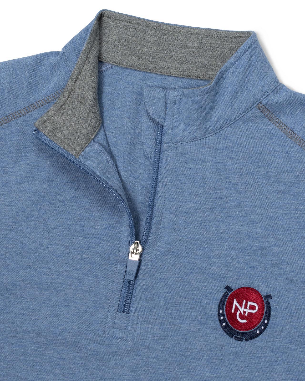 NPC Men's Quarter Zip Pullover Light Blue