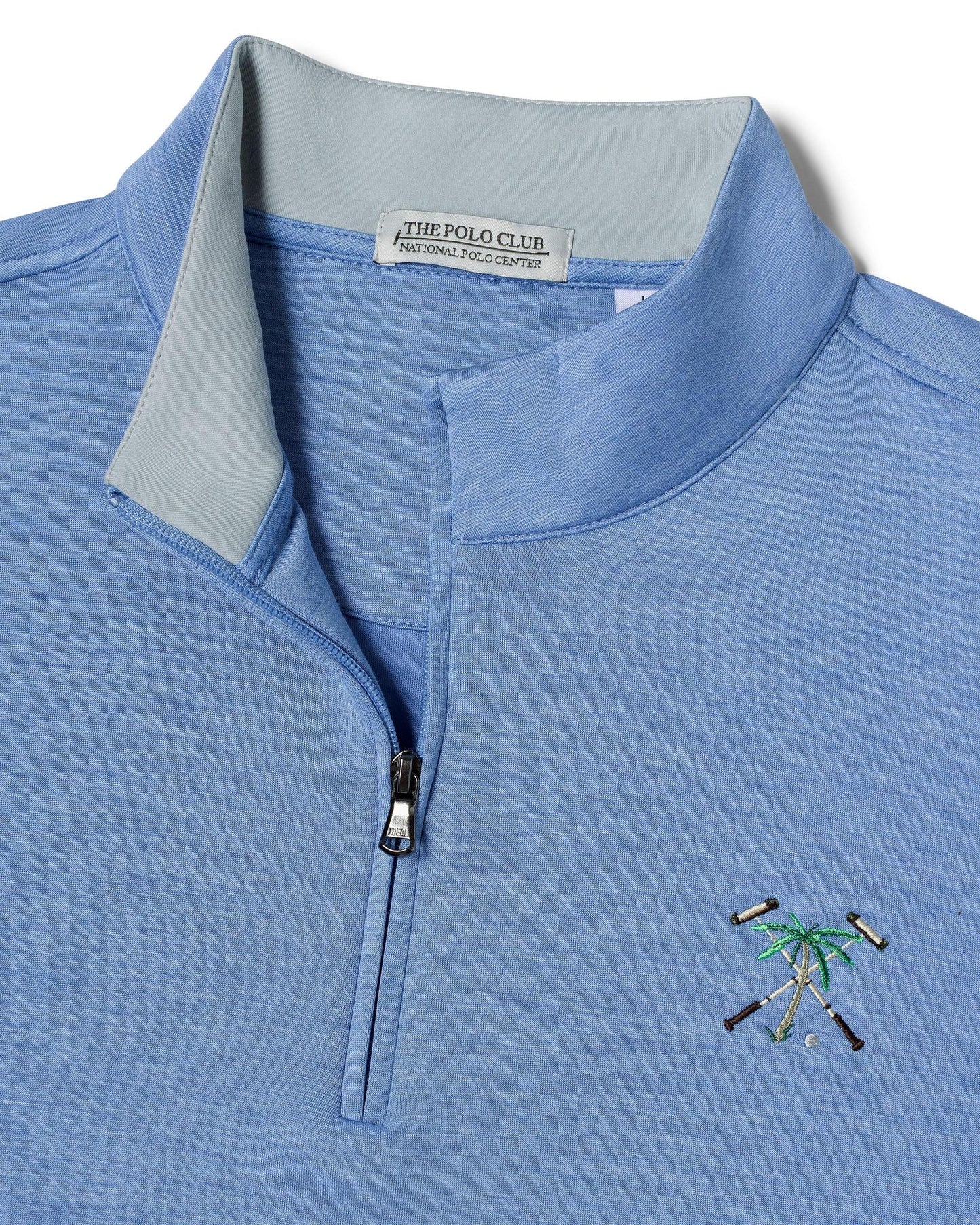 The Polo Club Men's Ultra Soft 1/4 Zip Nautical Blue